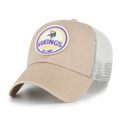 Minnesota Vikings '47 Felton Clean Up Adjustable Hat - Khaki