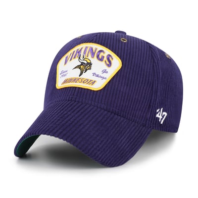 Minnesota Vikings '47 Accordia Corduroy MVP Adjustable Hat - Purple