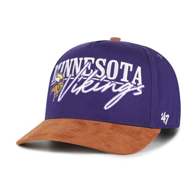 Minnesota Vikings '47 Scribe Line Hitch Adjustable Hat - Purple/Brown