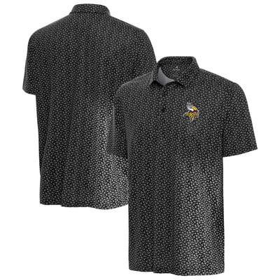 Minnesota Vikings Antigua Vigorous Polo - Black