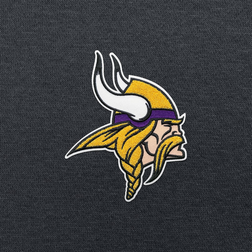 Minnesota Vikings Antigua Victory Chenille Pullover Hoodie - Charcoal