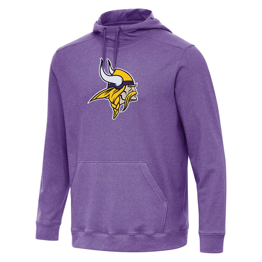 Minnesota Vikings Antigua Cloud Pullover Hoodie - Heather Purple