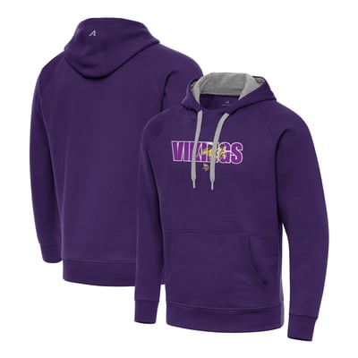 Minnesota Vikings Antigua Impact Victory Hoodie - Purple