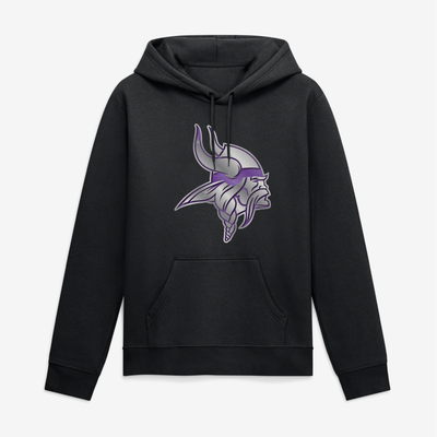 Minnesota Vikings Big & Tall Forged Mascot Hoodie - Black