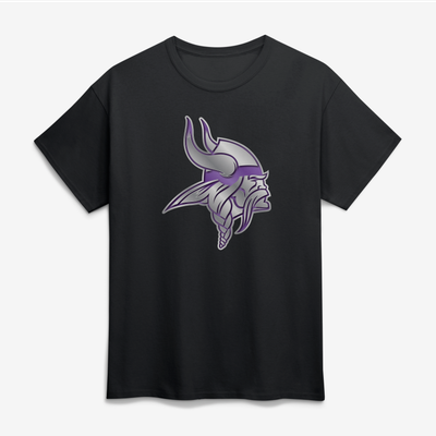 Minnesota Vikings Big & Tall Forged Mascot T-Shirt - Black
