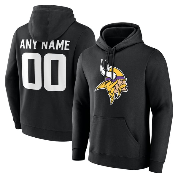 Sweat à Capuche Noir Justin Jefferson Vikings - Unisexe - Neuf Avec étiquettes