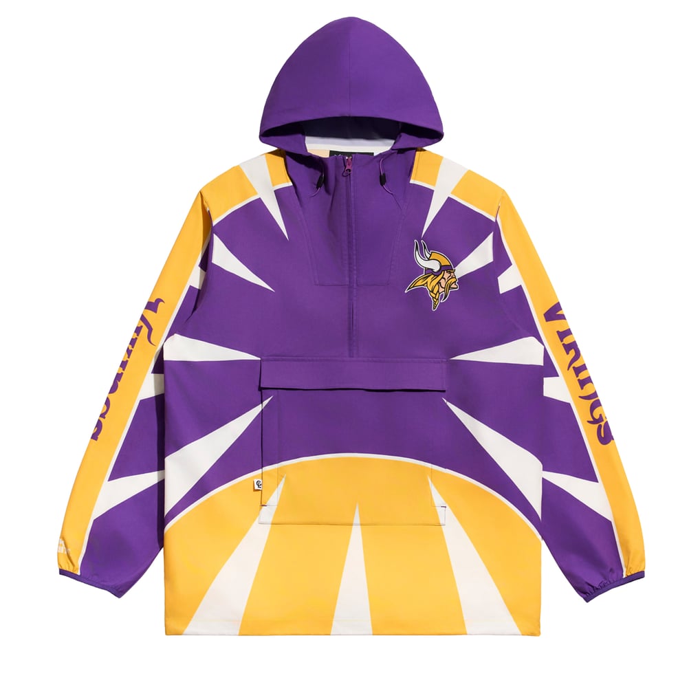 Minnesota Vikings Chalk Line Spike Anorak Half-Zip Jacket - Purple