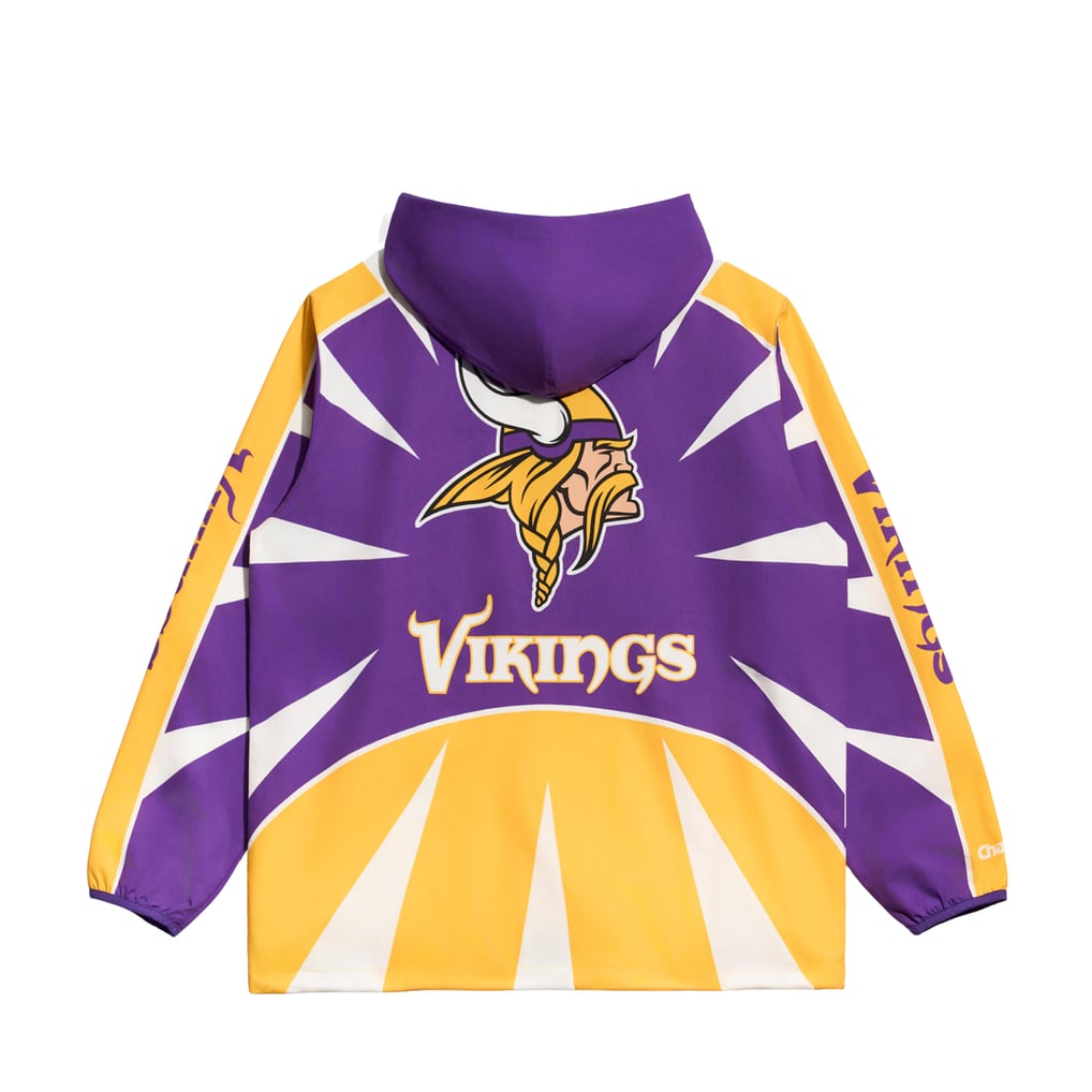 Minnesota Vikings Chalk Line Spike Anorak Half-Zip Jacket - Purple