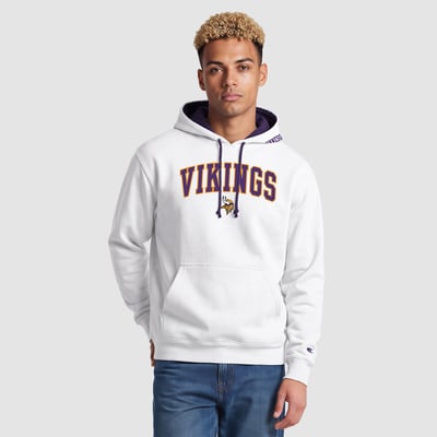  Minnesota Vikings Champion Contrast Hoodie - White/Purple