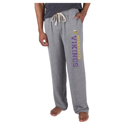  Minnesota Vikings Concepts Sport Mainstream French Terry Tri-Blend Sweatpants - Gray