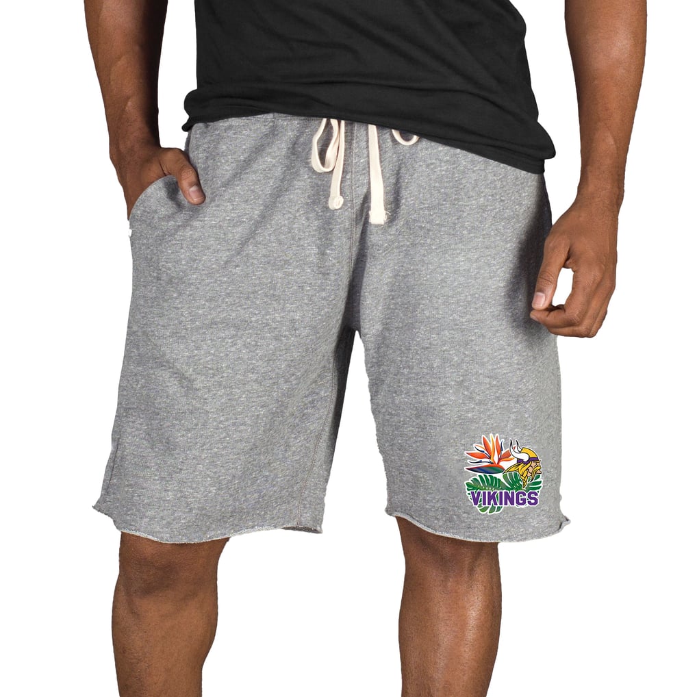 Minnesota Vikings Concepts Sport Mainstream Tri-Blend Shorts - Gray
