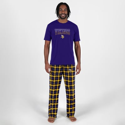 Minnesota Vikings Concepts Sport Highland Sleep Set - Purple