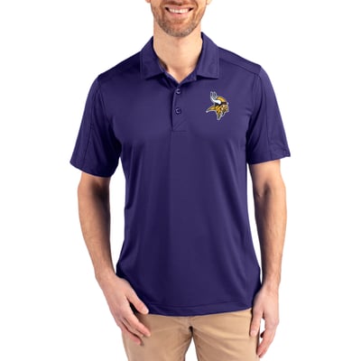 Minnesota Vikings Cutter & Buck Prospect Textured Stretch Polo - Purple