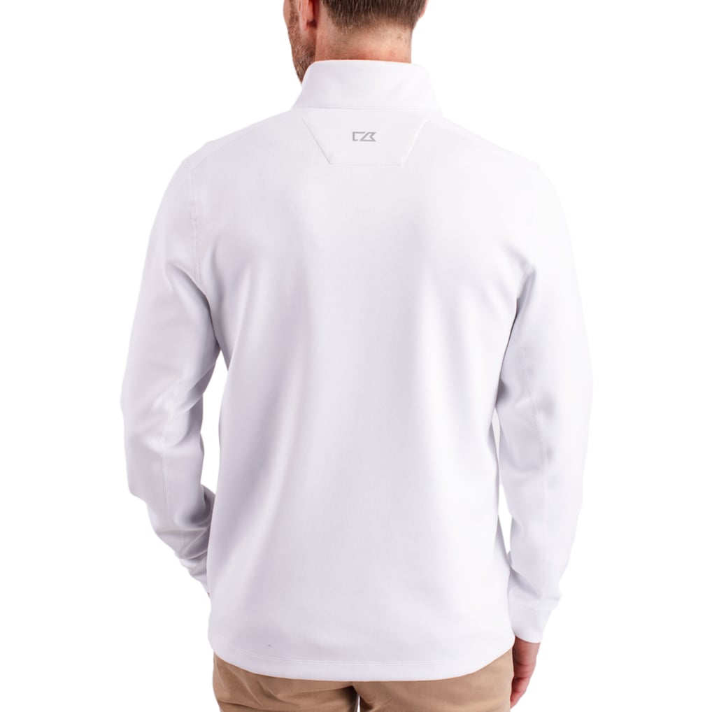 Minnesota Vikings Cutter & Buck Traverse Quarter-Zip Pullover Jacket - White