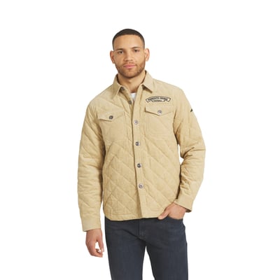 Minnesota Vikings Darius Rucker Collection by Fanatics Button-Up Thin-Wale Corduroy Shacket - Tan