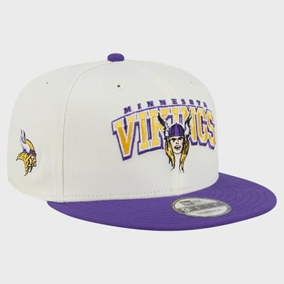 Minnesota Vikings Disney x New Era Thor 9FIFTY Snapback Hat - Cream/Purple
