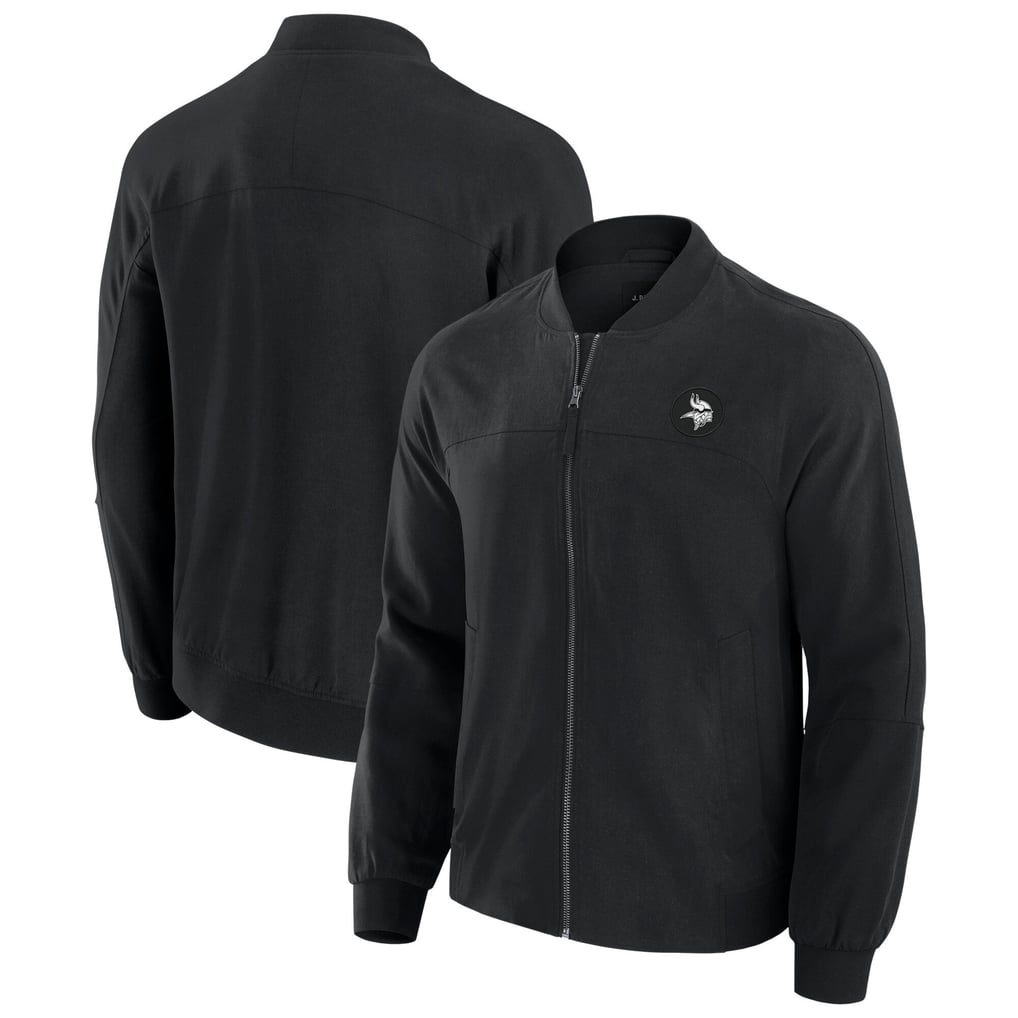 Minnesota Vikings J. Palmer Lightweight Cover-4 Tri-Blend Full-Zip Jacket - Black