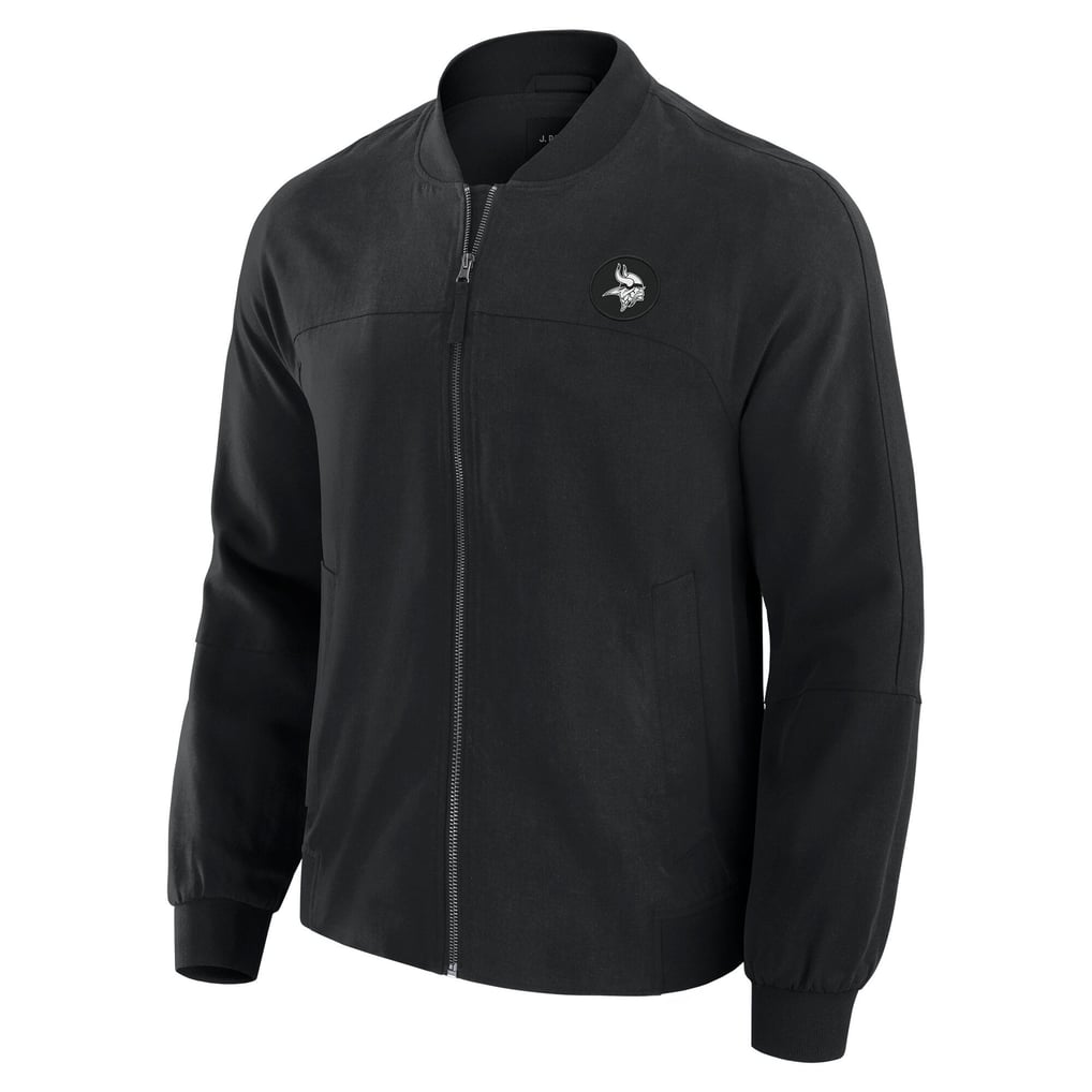 Minnesota Vikings J. Palmer Lightweight Cover-4 Tri-Blend Full-Zip Jacket - Black