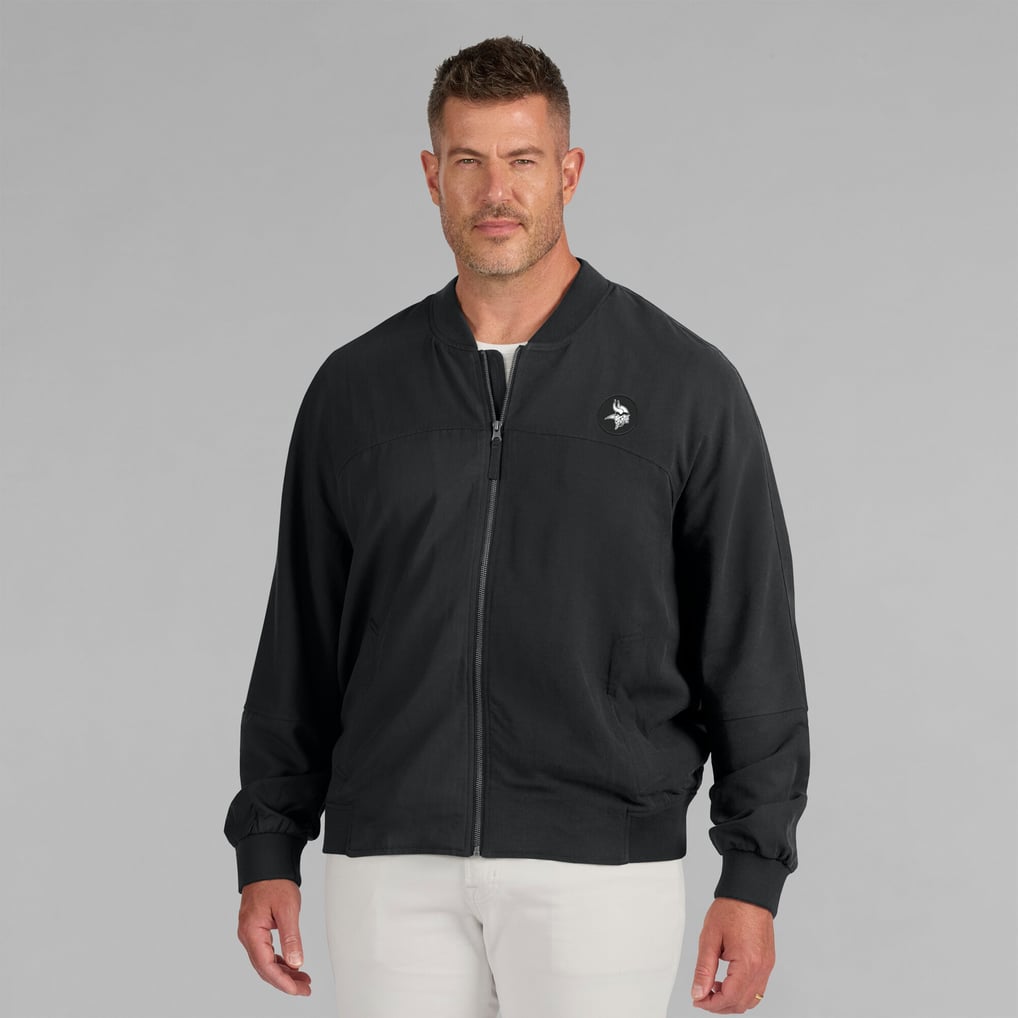 Minnesota Vikings J. Palmer Lightweight Cover-4 Tri-Blend Full-Zip Jacket - Black