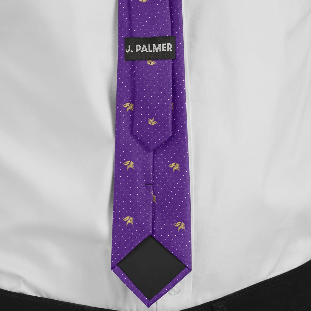 Minnesota Vikings J. Palmer Game Day Polka Dot Tie