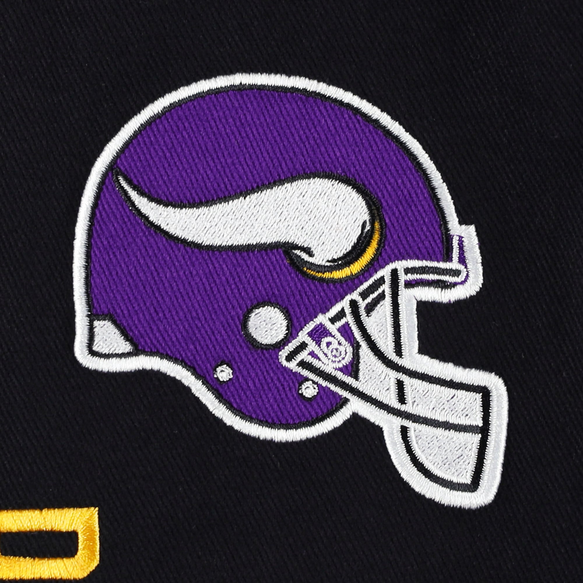 NFL Minnesota Vikings スタジャン M 黒/紫 Men's JH Design Black/Purple Minnesota Vikings Twill Full-Snap Jacket