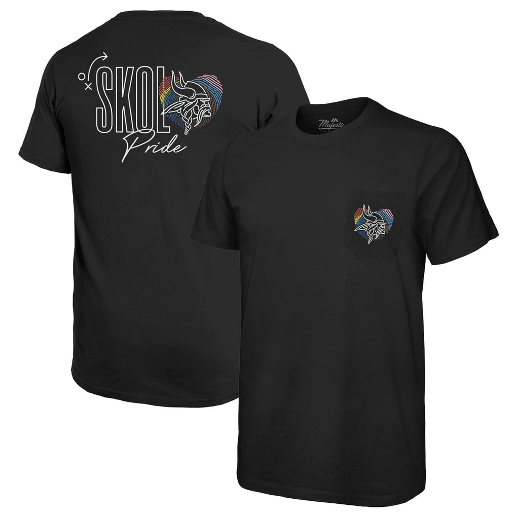 Minnesota Vikings Majestic Threads Pride Pocket T-Shirt - Black