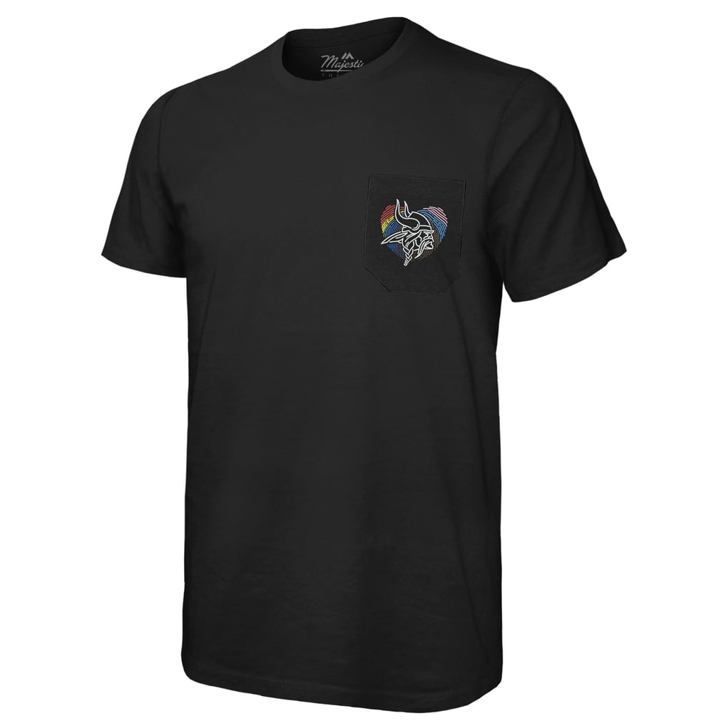 Minnesota Vikings Majestic Threads Pride Pocket T-Shirt - Black