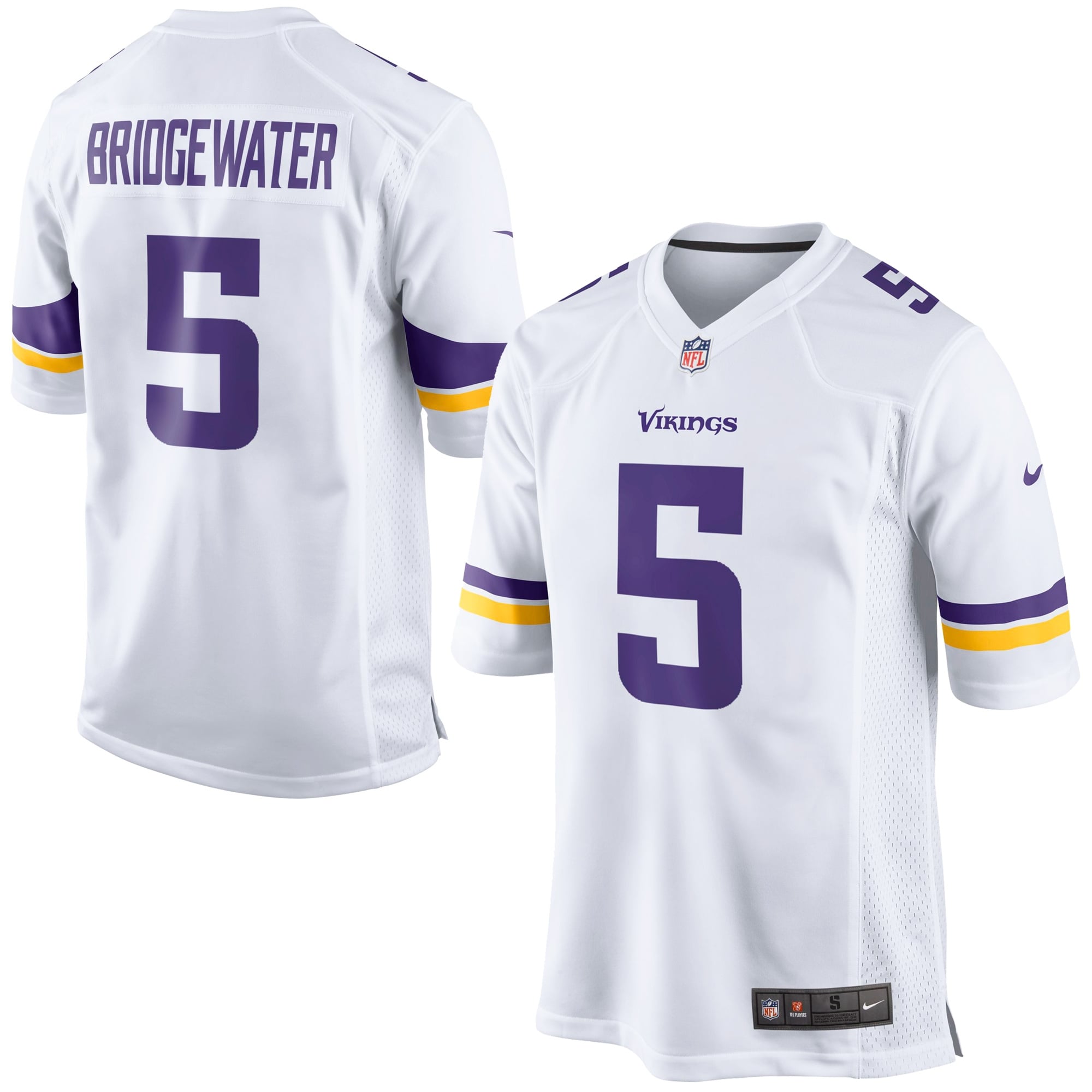 Mens Minnesota Vikings Teddy Bridgewater Nike White Game Jersey