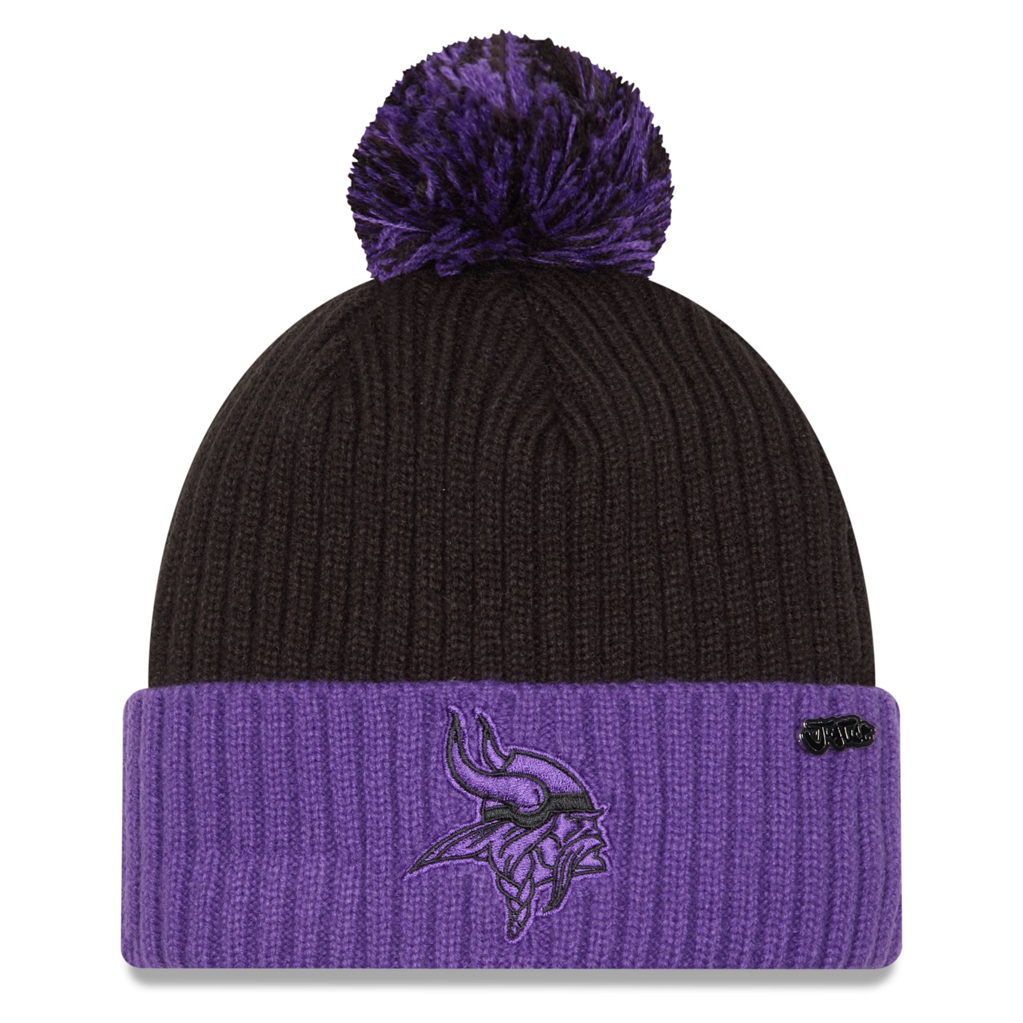 Minnesota Vikings 2024 Inspire‎ Change New Era Knit Hat Size M/L Purple Black Minnesota Vikings Color Pop Cord 59FIFTY Fitted Hat – New  main image 4