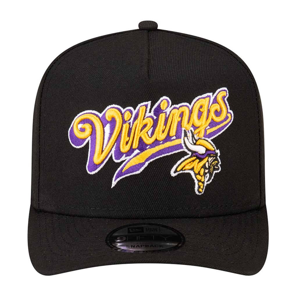 Men's New Era Born x Raised Black Minnesota Vikings A-Frame 9FIFTY ...