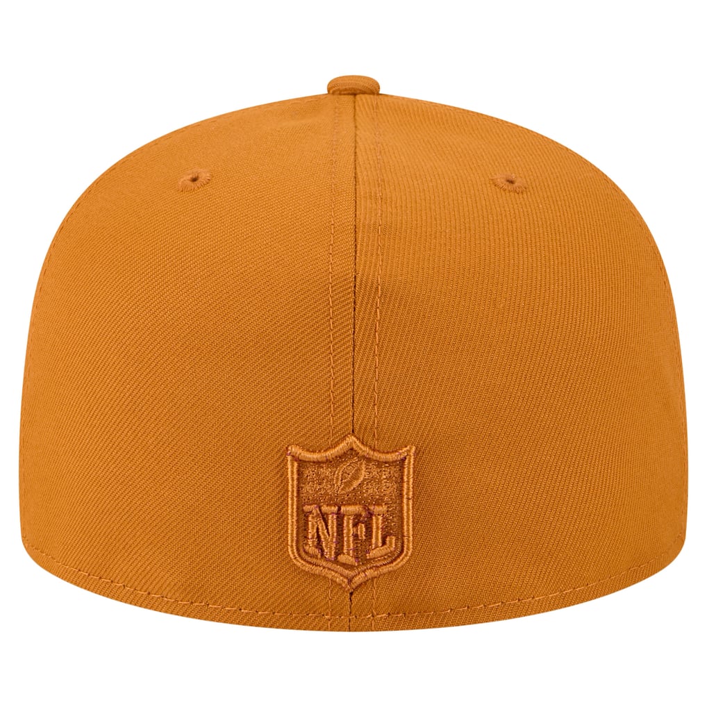  Minnesota Vikings New Era Color Pack A-Frame 59FIFTY Fitted Hat - Brown