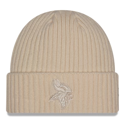  Minnesota Vikings New Era Color Pack Cuffed Knit Hat - Cream