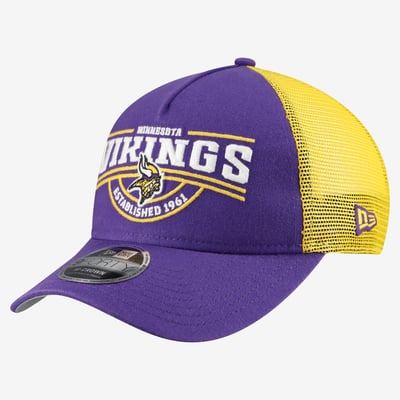 Minnesota Vikings New Era A-Frame 9FORTY Adjustable Hat - Purple
