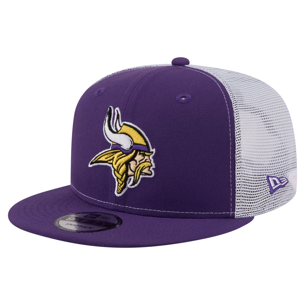  Minnesota Vikings New Era Core Team 9FIFTY Trucker Snapback Hat - Purple