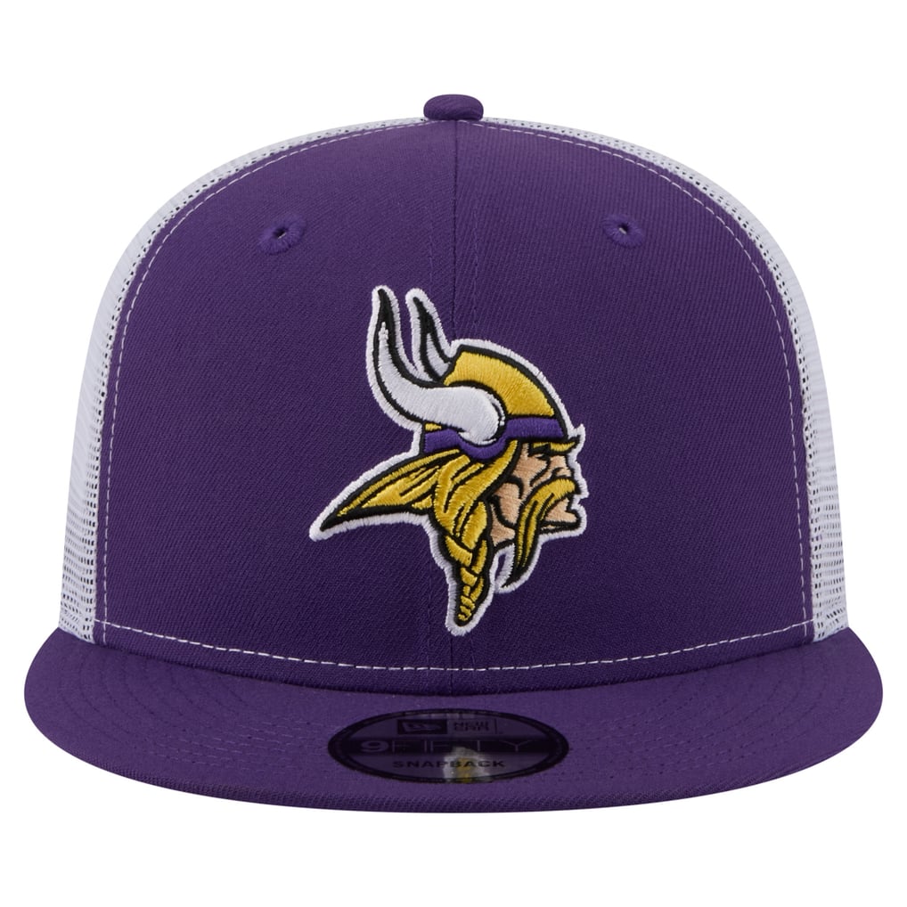  Minnesota Vikings New Era Core Team 9FIFTY Trucker Snapback Hat - Purple