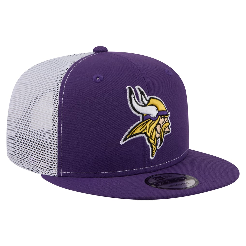  Minnesota Vikings New Era Core Team 9FIFTY Trucker Snapback Hat - Purple
