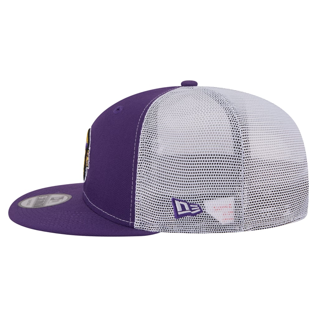  Minnesota Vikings New Era Core Team 9FIFTY Trucker Snapback Hat - Purple