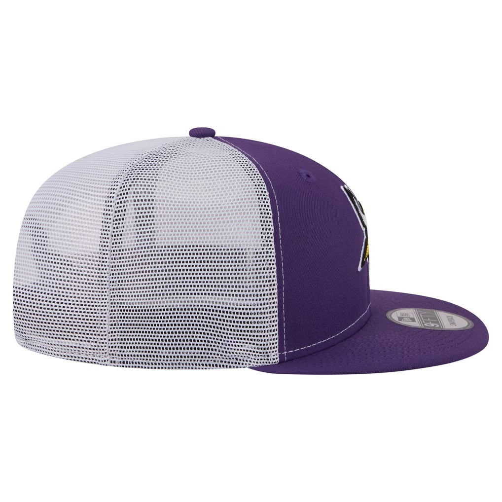  Minnesota Vikings New Era Core Team 9FIFTY Trucker Snapback Hat - Purple