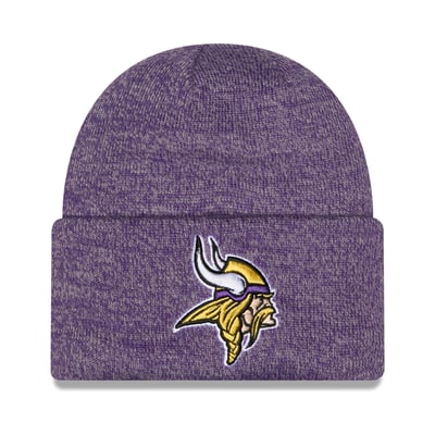 Minnesota Vikings New Era Marled Cuffed Knit Hat - Purple