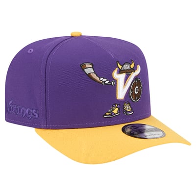 Minnesota Vikings New Era Cartoon A-Frame 9FIFTY Snapback - Purple/Purple