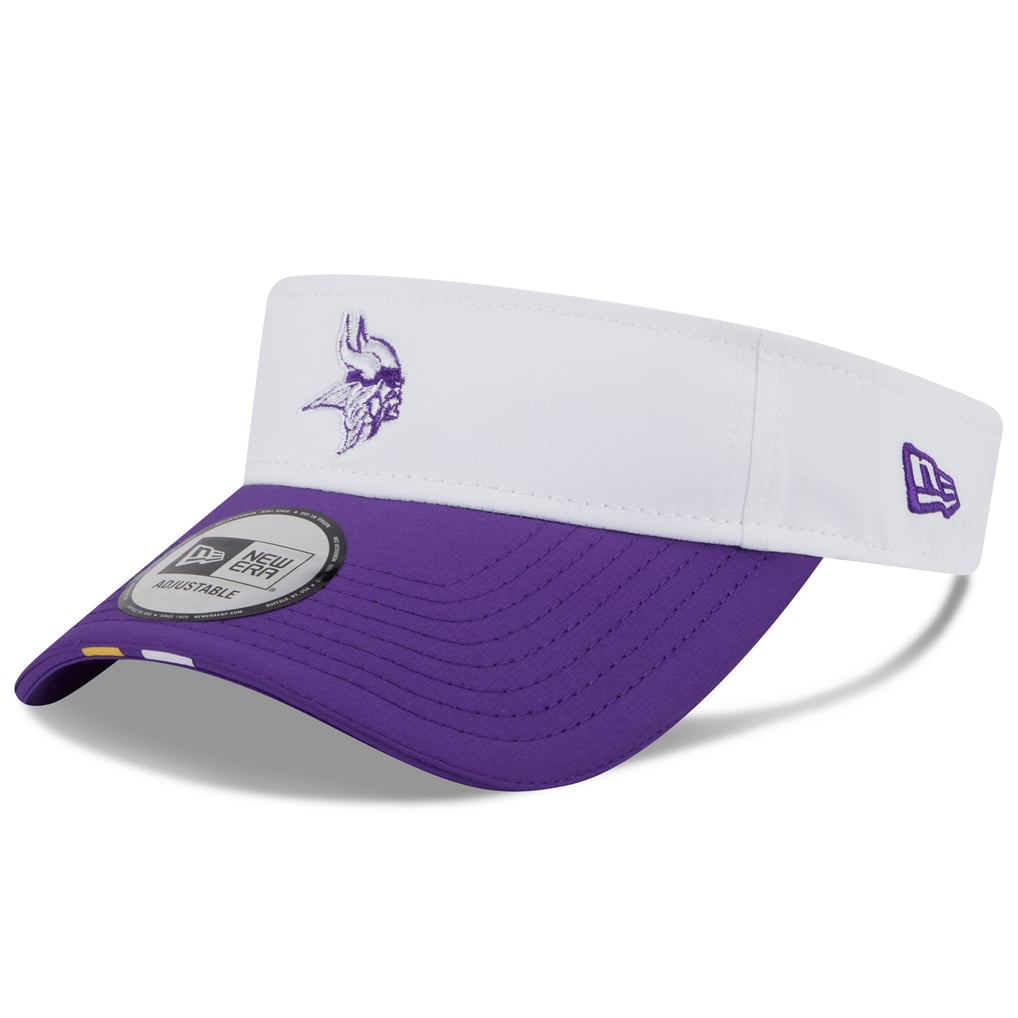 Minnesota Vikings New Era 2025 NFL Training Camp Adjustable Visor - White/Purple
