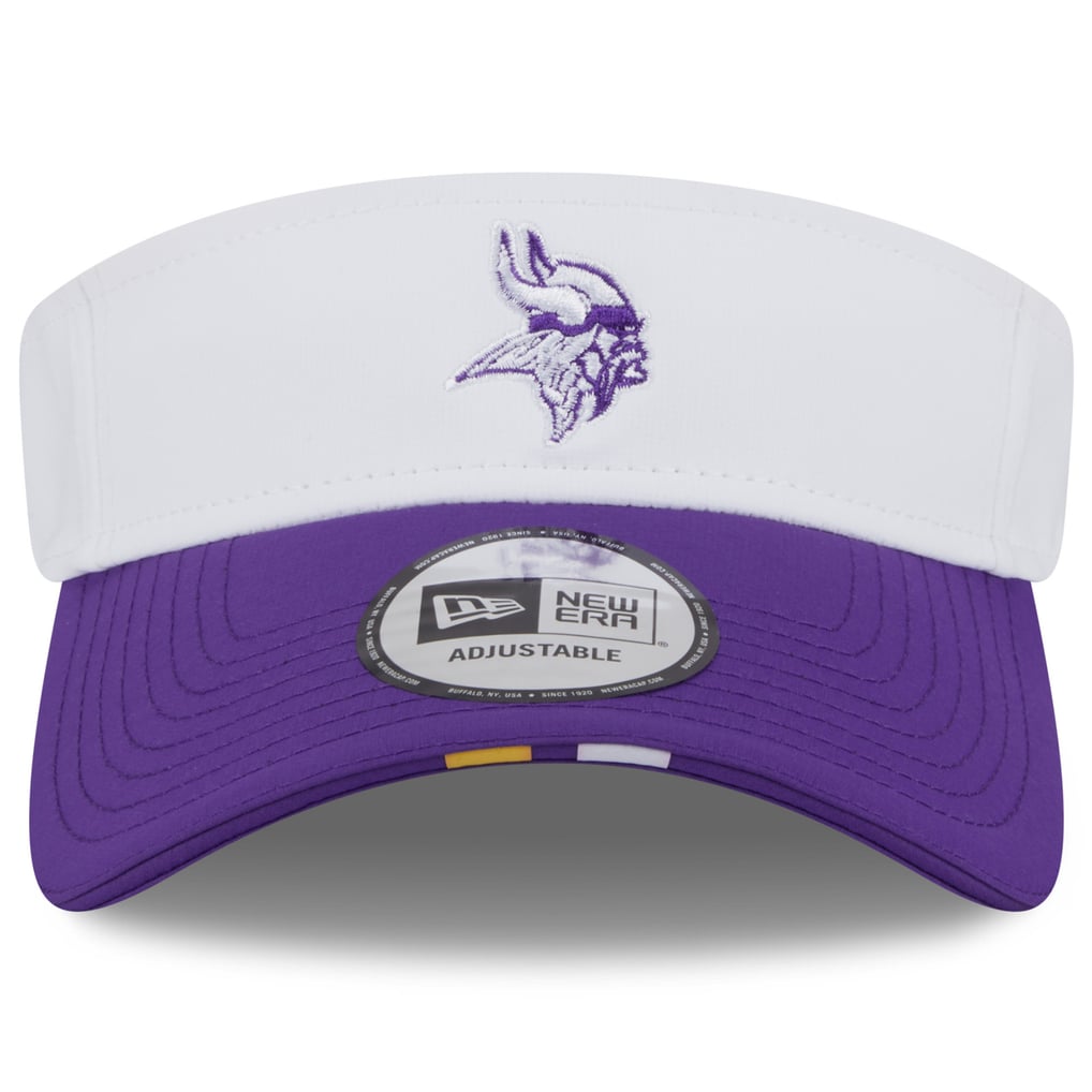  Minnesota Vikings New Era 2025 NFL Training Camp Adjustable Visor - White/Purple