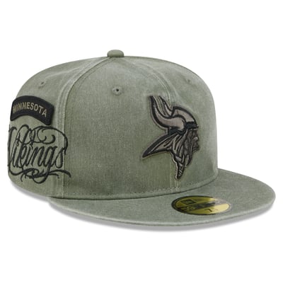 Minnesota Vikings New Era x BJ Betts 2026 Salute To Service 59FIFTY Fitted Hat - Olive