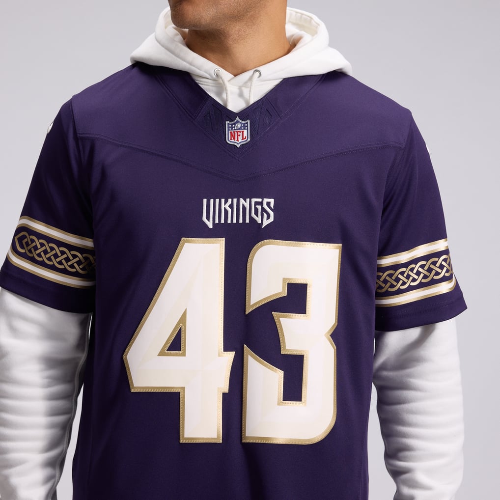 Men's Minnesota Vikings Andrew Van Ginkel Nike Purple 2026 Rivalries ...