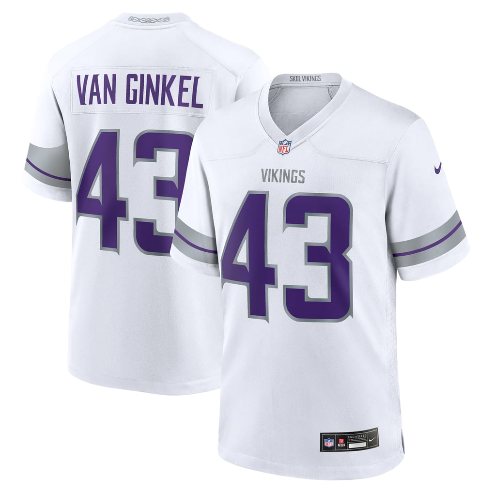 Andrew Van Ginkel Minnesota Vikings Nike Alternate Game Jersey - White