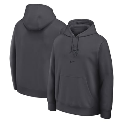  Minnesota Vikings Nike Washed Club Fleece Pullover Sweatshirt - Anthracite