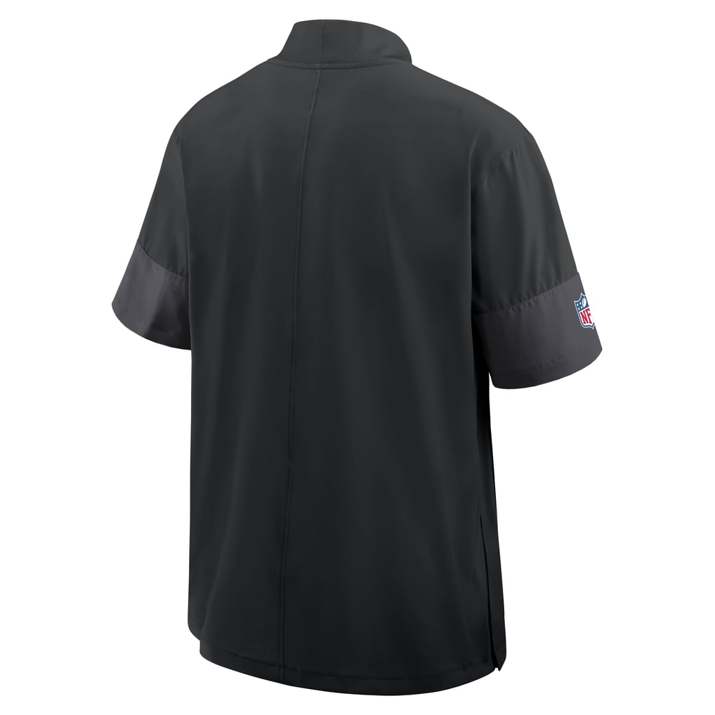 Minnesota Vikings Nike Sideline Short Sleeve Quarter-Zip Dri-FIT Coach Jacket - Black
