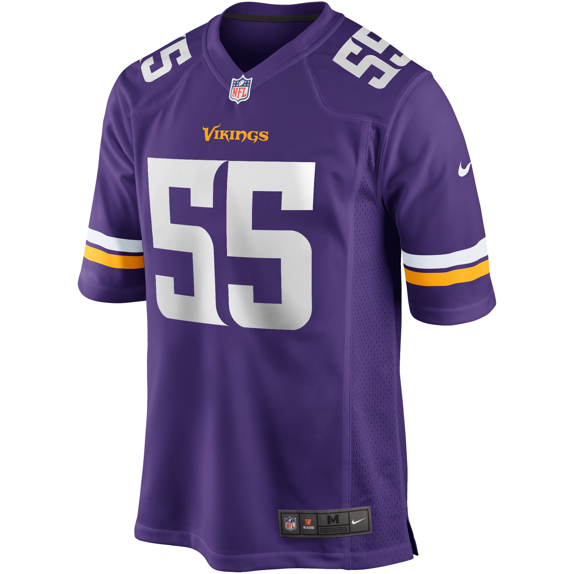 Men's Nike Jack Del Rio Purple Minnesota Vikings Game Retired