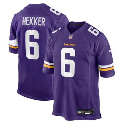 Johnny Hekker Minnesota Vikings Nike Team Game Jersey - Purple