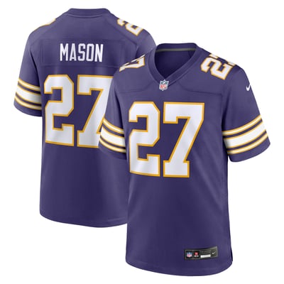 Jordan Mason Minnesota Vikings Nike Alternate Classic Game Jersey - Purple